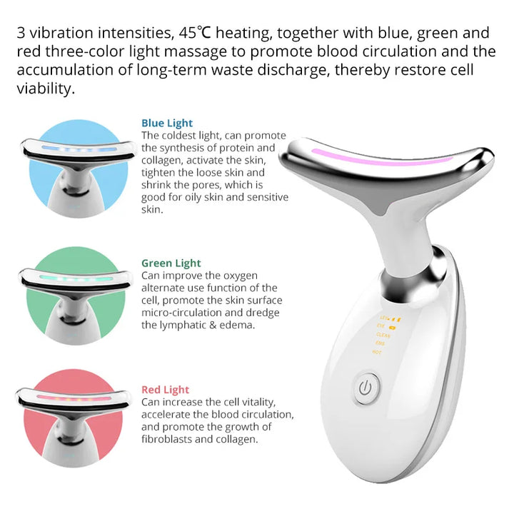 Red Light Therapy for Face, LED Face Skin Rejuvenation for Face & Neck Beauty Device